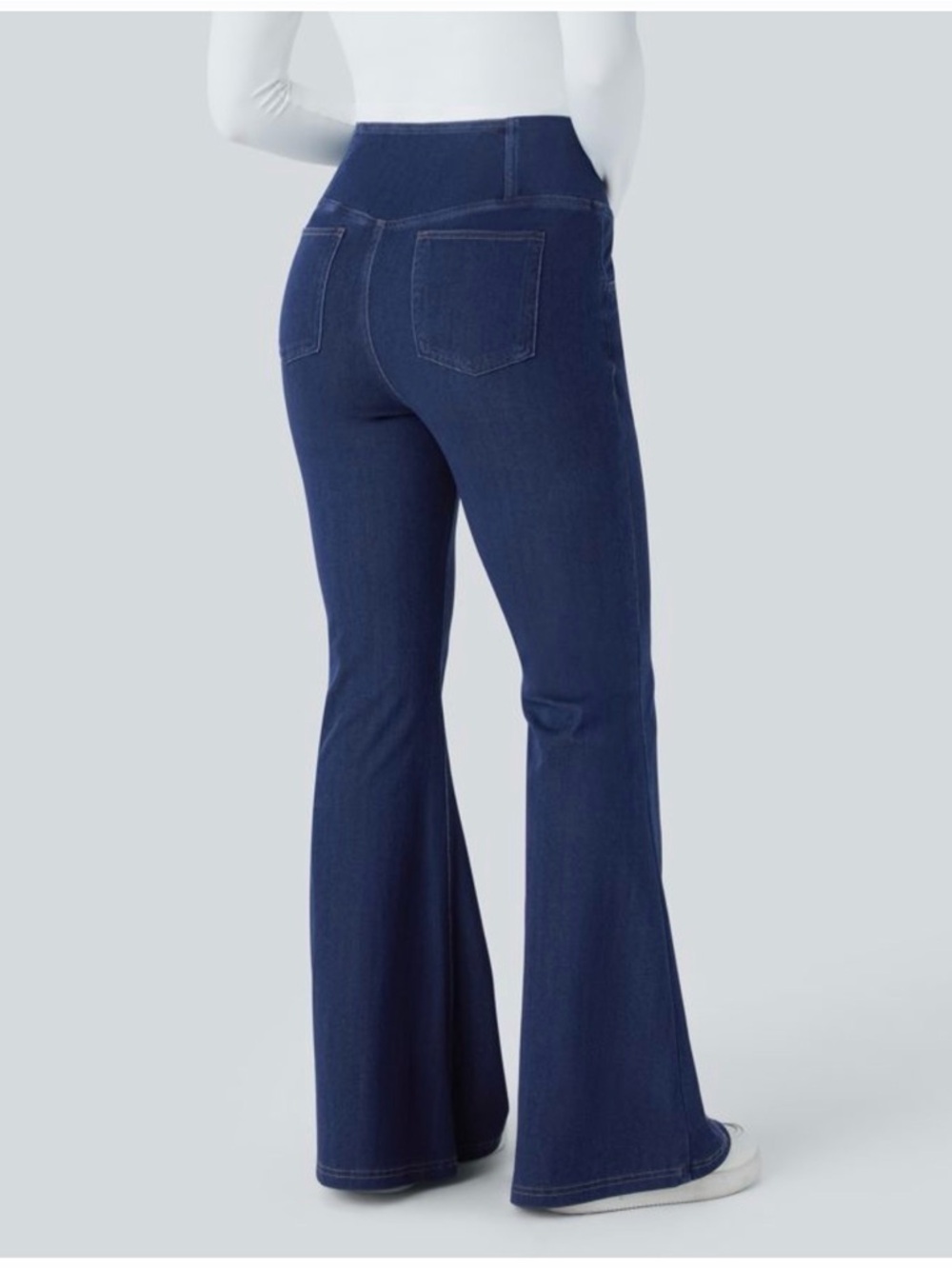 HALARA Dark Blue Flare Jeans